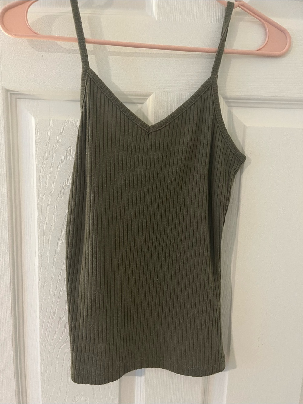 Rue21 Olive Ribbed V-Neck Cami